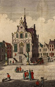 afbeelding van het oude stadhuis