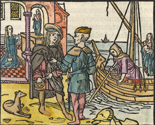 Eén van de illustraties uit de incunabel.